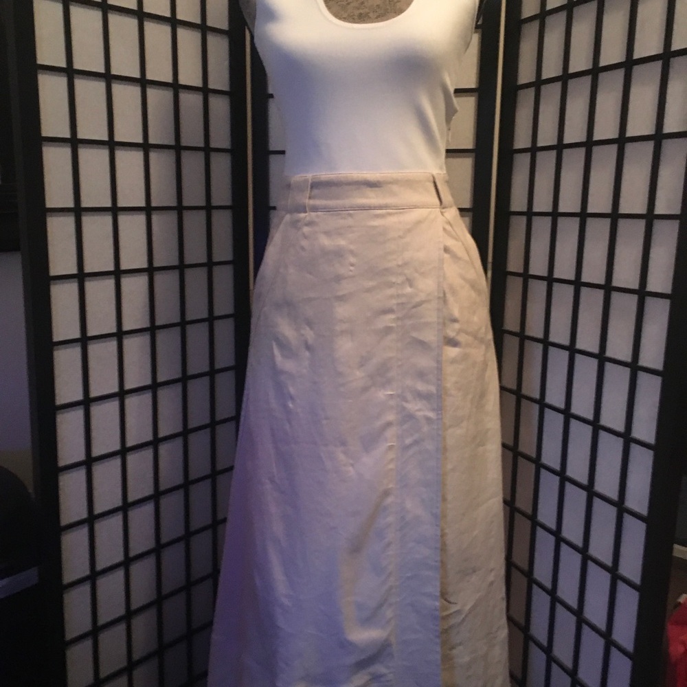 Jonathan Simkhai Cream Maxi Skirt
